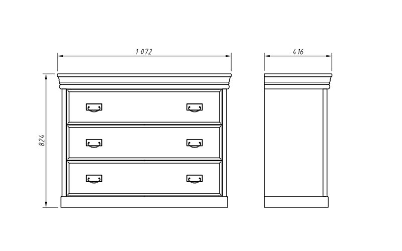 Set Dormitor Florence, Lemn Masiv, Alb-Natur